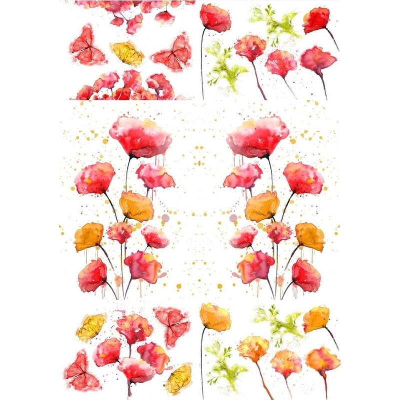 Peaceful Poppies transfer